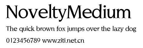 NoveltyMedium.ttf字體轉換器圖片