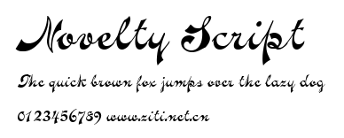 Novelty Script.ttf字體轉換器圖片