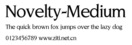 Novelty-Medium.ttf字體轉換器圖片