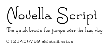 Novella Script.ttf字體轉換器圖片