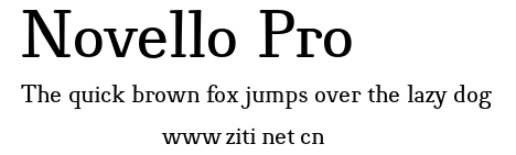 Novello Pro.otf字體轉換器圖片