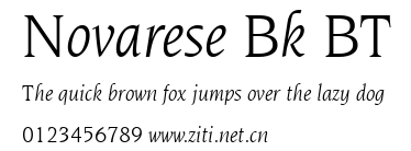Novarese Bk BT.ttf字體轉換器圖片