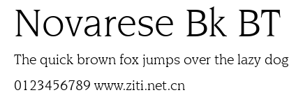 Novarese Bk BT.ttf字體轉換器圖片