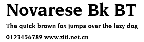 Novarese Bk BT.ttf字體轉換器圖片