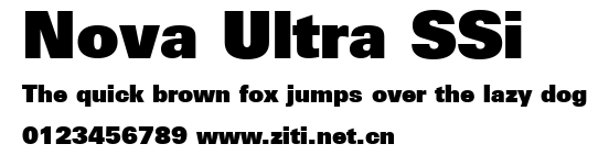 Nova Ultra SSi.ttf字體轉換器圖片