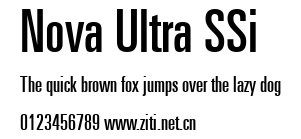 Nova Ultra SSi.ttf字體轉換器圖片