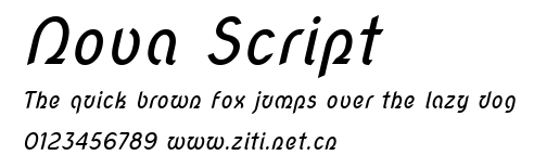 Nova Script.ttf字體轉換器圖片