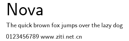 Nova.ttf字體轉換器圖片