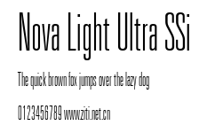 Nova Light Ultra SSi.ttf字體轉換器圖片