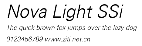 Nova Light SSi.ttf字體轉換器圖片