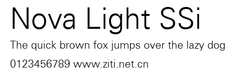 Nova Light SSi.ttf字體轉換器圖片