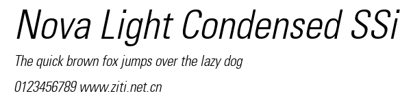 Nova Light Condensed SSi.ttf字體轉換器圖片