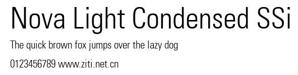 Nova Light Condensed SSi.ttf字體轉換器圖片