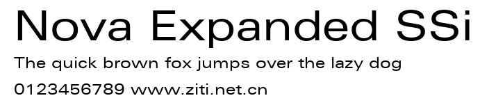 Nova Expanded SSi.ttf字體轉換器圖片