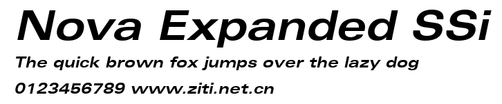 Nova Expanded SSi.ttf字體轉換器圖片