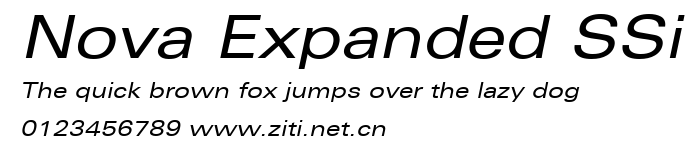 Nova Expanded SSi.ttf字體轉換器圖片