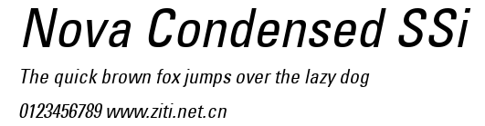 Nova Condensed SSi.ttf字體轉換器圖片