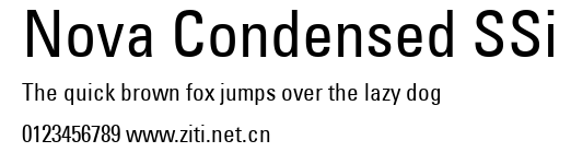 Nova Condensed SSi.ttf字體轉換器圖片