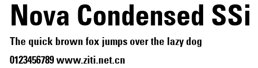 Nova Condensed SSi.ttf字體轉換器圖片