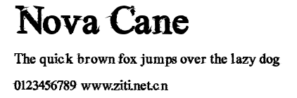 Nova Cane.ttf字體轉換器圖片