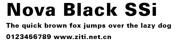 Nova Black SSi.ttf字體轉換器圖片