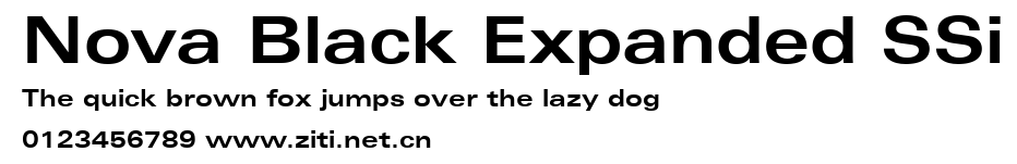 Nova Black Expanded SSi.ttf字體轉換器圖片