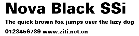 Nova Black SSi.ttf字體轉換器圖片