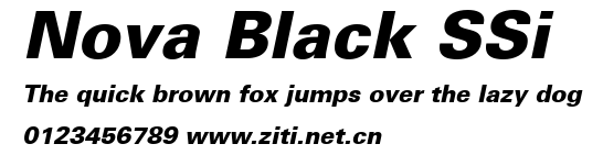 Nova Black SSi.ttf字體轉換器圖片