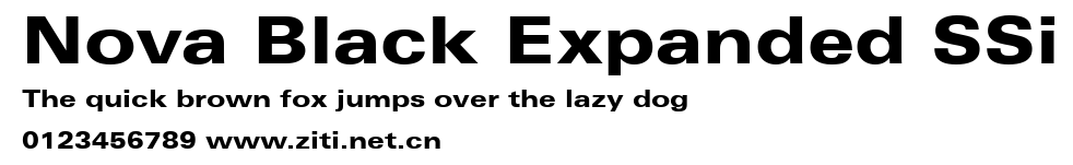 Nova Black Expanded SSi.ttf字體轉換器圖片