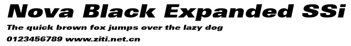 Nova Black Expanded SSi.ttf字體轉換器圖片