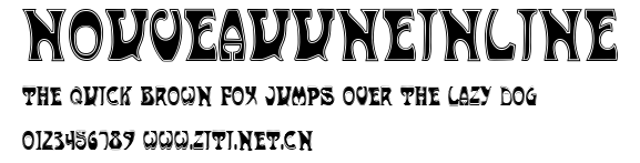 NouveauUneInline.ttf字體轉換器圖片