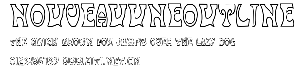 NouveauUneOutline.ttf字體轉換器圖片