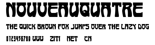 NouveauQuatre.ttf字體轉換器圖片