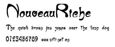 NouveauRiche.ttf字體轉換器圖片