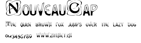 NouveauCap.ttf字體轉換器圖片