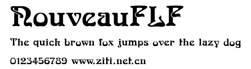 NouveauFLF.ttf字體轉換器圖片