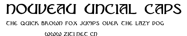 Nouveau Uncial Caps.ttf字體轉換器圖片