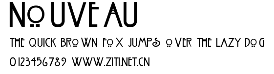 Nouveau.ttf字體轉換器圖片