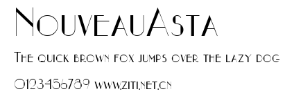 NouveauAsta.ttf字體轉換器圖片