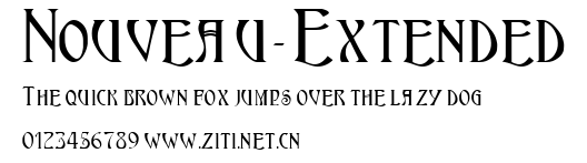 Nouveau-Extended.ttf字體轉換器圖片