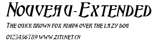 Nouveau-Extended.ttf字體轉換器圖片