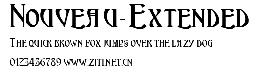 Nouveau-Extended.ttf字體轉換器圖片
