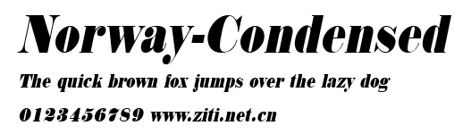 Norway-Condensed.ttf字體轉換器圖片