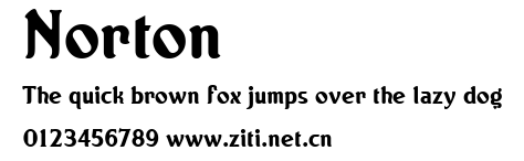 Norton.ttf字體轉換器圖片