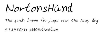NortonsHand.ttf字體轉換器圖片