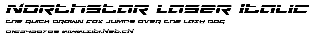 Northstar Laser Italic.ttf字體轉換器圖片