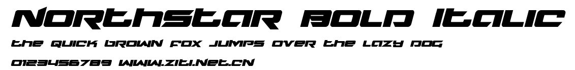 Northstar Bold Italic.ttf字體轉換器圖片