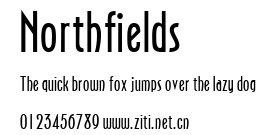 Northfields.ttf字體轉換器圖片