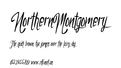 NorthernMontgomery.ttf字體轉換器圖片