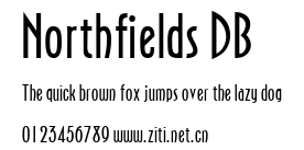 Northfields DB.ttf字體轉換器圖片